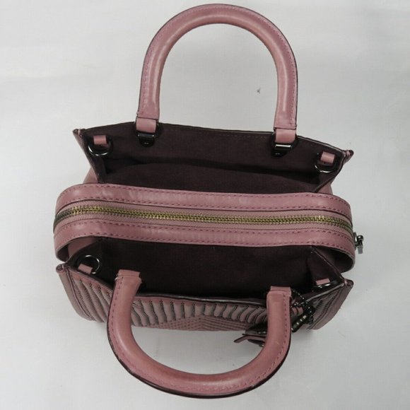 Coach Rogue 25 Womens Handbag Shoulder Bag Crossbody Quilted Nappa Leather $795 - Picture 7 of 13